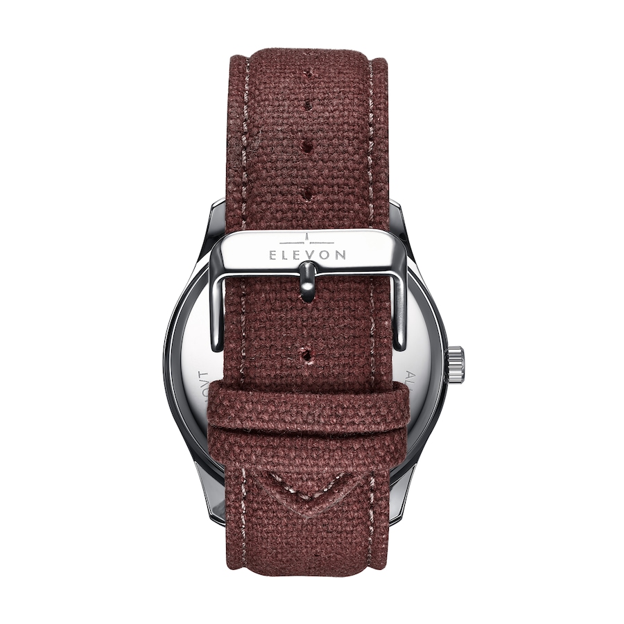 Image 986097_ALTMORE8.jpg, Product 986-097 / Price $81.74, Elevon Crosswind Canvas-Overlaid Leather-Band Watch w/ Date from Elevon on TSC.ca's Jewellery department