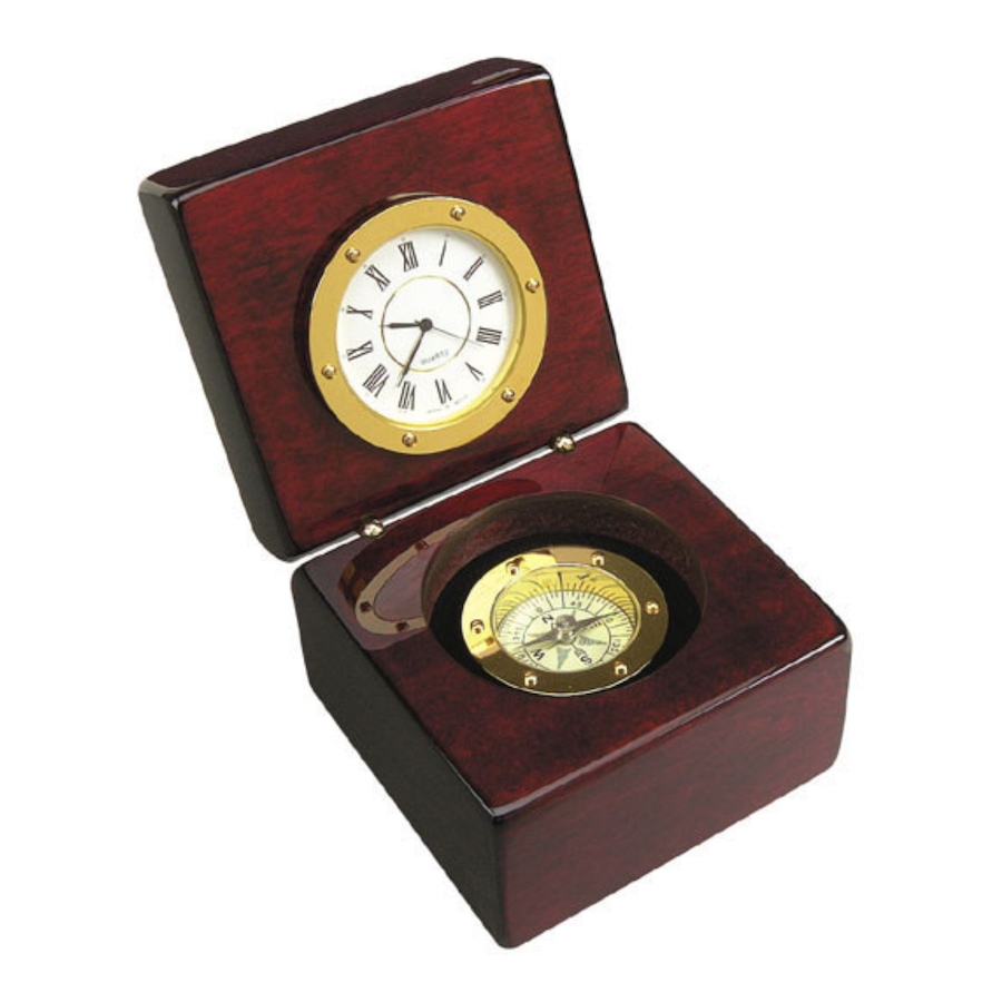 Image 986190.jpg, Product 986-190 / Price $80.00, Elegance Navigator Clock and Compass from Elegance Tableware on TSC.ca's Home & Garden department