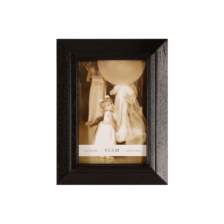Image 986203.jpg, Product 986-203 / Price $26.00, Elegance 4x6" Wood Frame,Narrow Border , Black Color from Elegance Tableware on TSC.ca's Home & Garden department