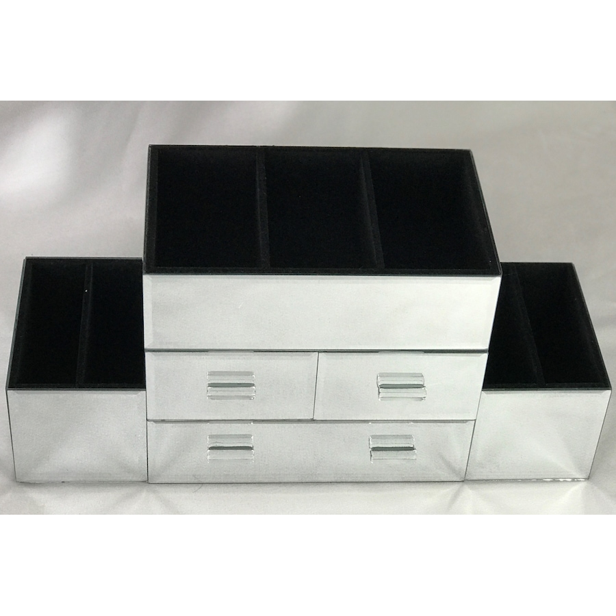 Image 986207.jpg, Product 986-207 / Price $141.00, Elegance Mirrored Jewelry Organizer with 3 drawers and 7 compartments from Elegance Tableware on TSC.ca's Home & Garden department