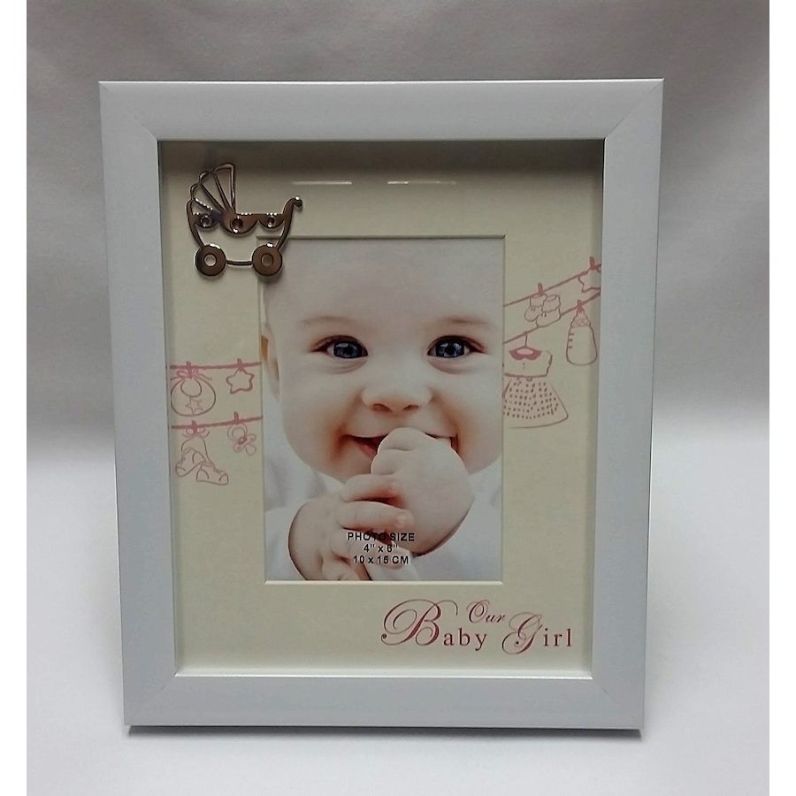 Image 986226.jpg, Product 986-226 / Price $27.00, Elegance It's a Girl picture frame from Elegance Tableware on TSC.ca's Home & Garden department