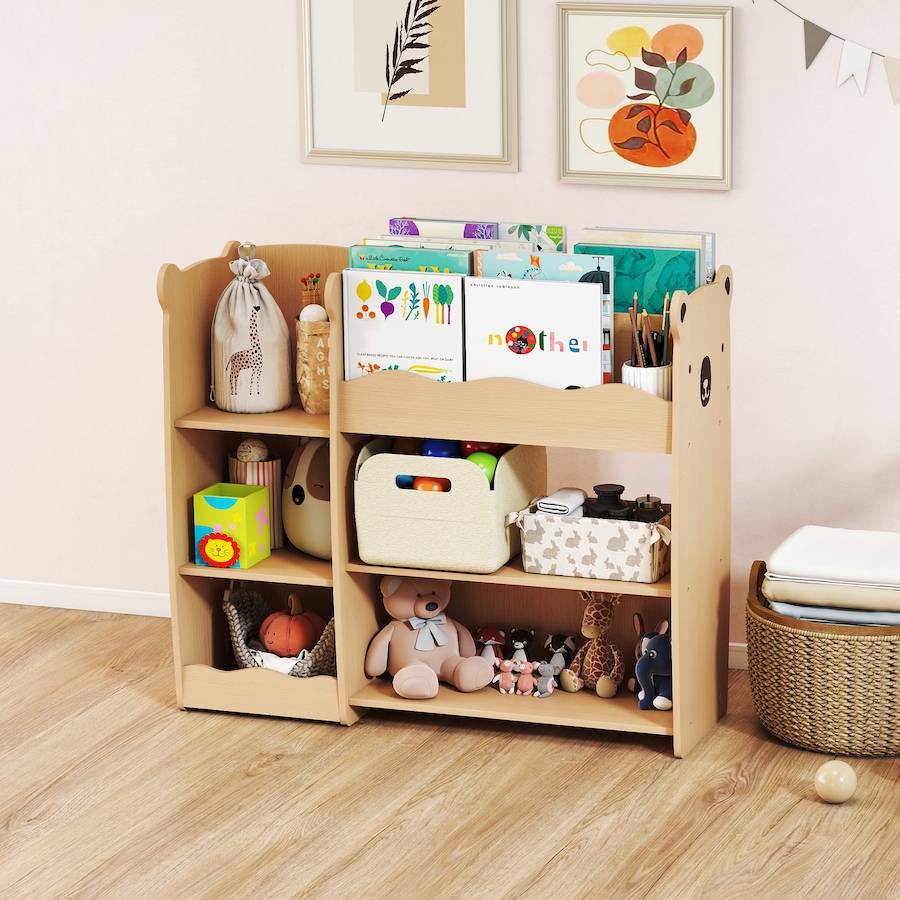 Image 987797_ALTMORE8.jpg, Product 987-797 / Price $96.99, Qaba Kids Bookshelf and Toy Storage Organizer with Open Display, Natural from Qaba on TSC.ca's Home & Garden department