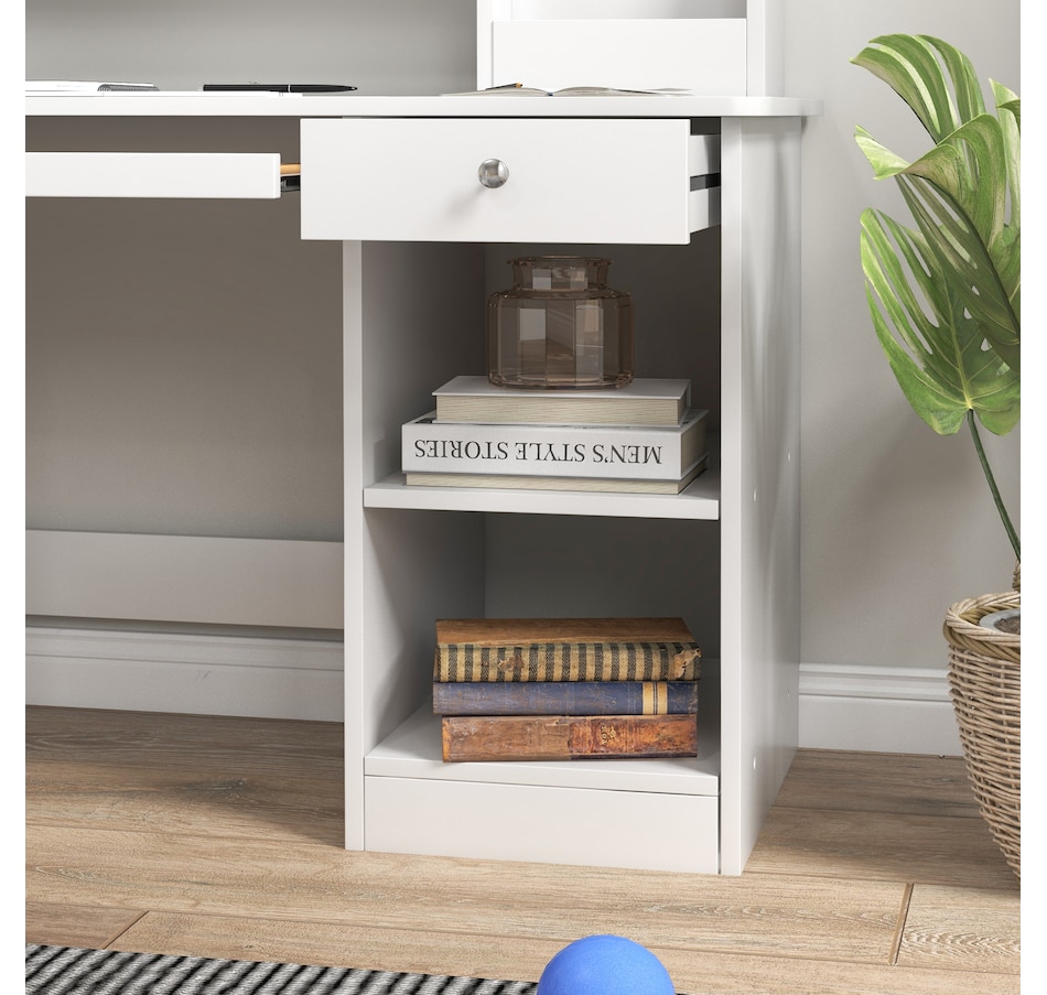 Image 987805_ALTMORE7.jpg, Product 987-805 / Price $179.99, Qaba Kids Desk and Chair Set for 5-8 Year Old with Storage, White from Qaba on TSC.ca's Home & Garden department