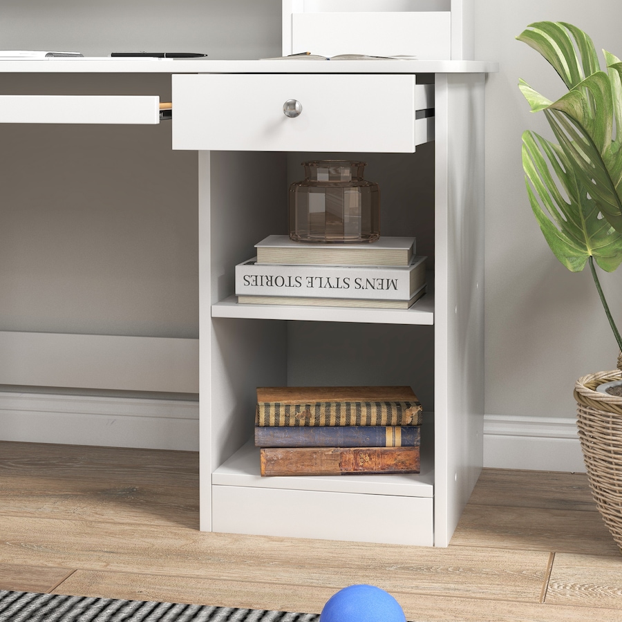 Image 987805_ALTMORE7.jpg, Product 987-805 / Price $149.99, Qaba Kids Desk and Chair Set for 5-8 Year Old with Storage, White from Qaba on TSC.ca's Home & Garden department