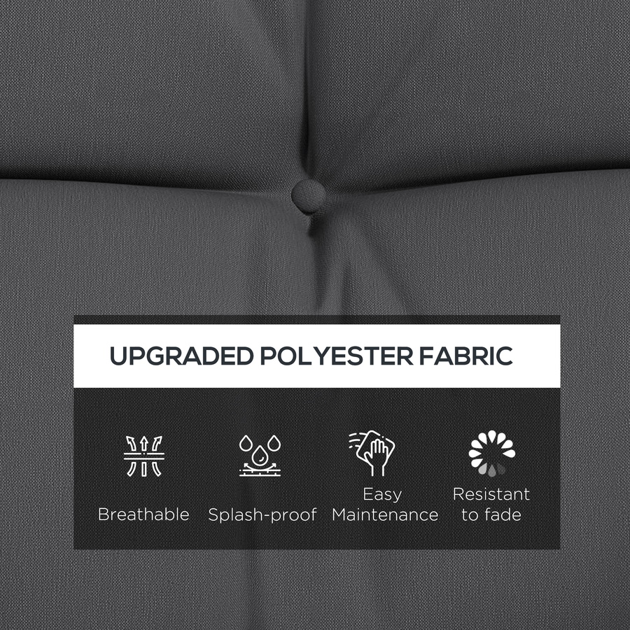 Image 987811_ALTMORE3.jpg, Product 987-811 / Price $69.99, Indoor Outdoor Chair Cushions with Back, Pillows, Ties, WITHOUT SWING, Grey from Outsunny on TSC.ca's Home & Garden department