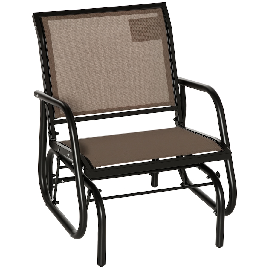 Image 987814.jpg, Product 987-814 / Price $119.00, Outsunny Patio Glider, Metal Frame Outdoor Glider Chair, Brown from Outsunny on TSC.ca's Home & Garden department