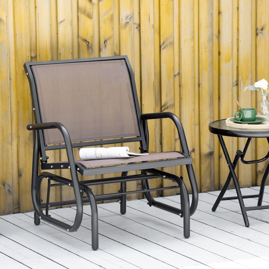 Image 987814_ALTMORE1.jpg, Product 987-814 / Price $119.00, Outsunny Patio Glider, Metal Frame Outdoor Glider Chair, Brown from Outsunny on TSC.ca's Home & Garden department