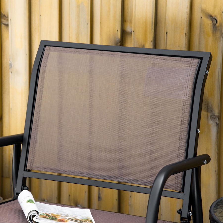 Image 987814_ALTMORE7.jpg, Product 987-814 / Price $119.00, Outsunny Patio Glider, Metal Frame Outdoor Glider Chair, Brown from Outsunny on TSC.ca's Home & Garden department