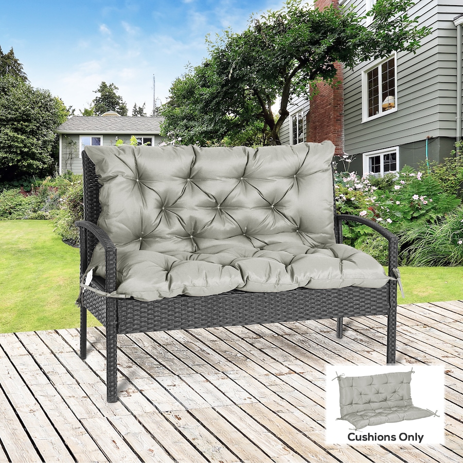 Image 987820_ALTMORE1.jpg, Product 987-820 / Price $56.99, Outsunny Garden Bench Cushion with Backrest, Non-Slip 2 Seater Soft Pad from Outsunny on TSC.ca's Home & Garden department