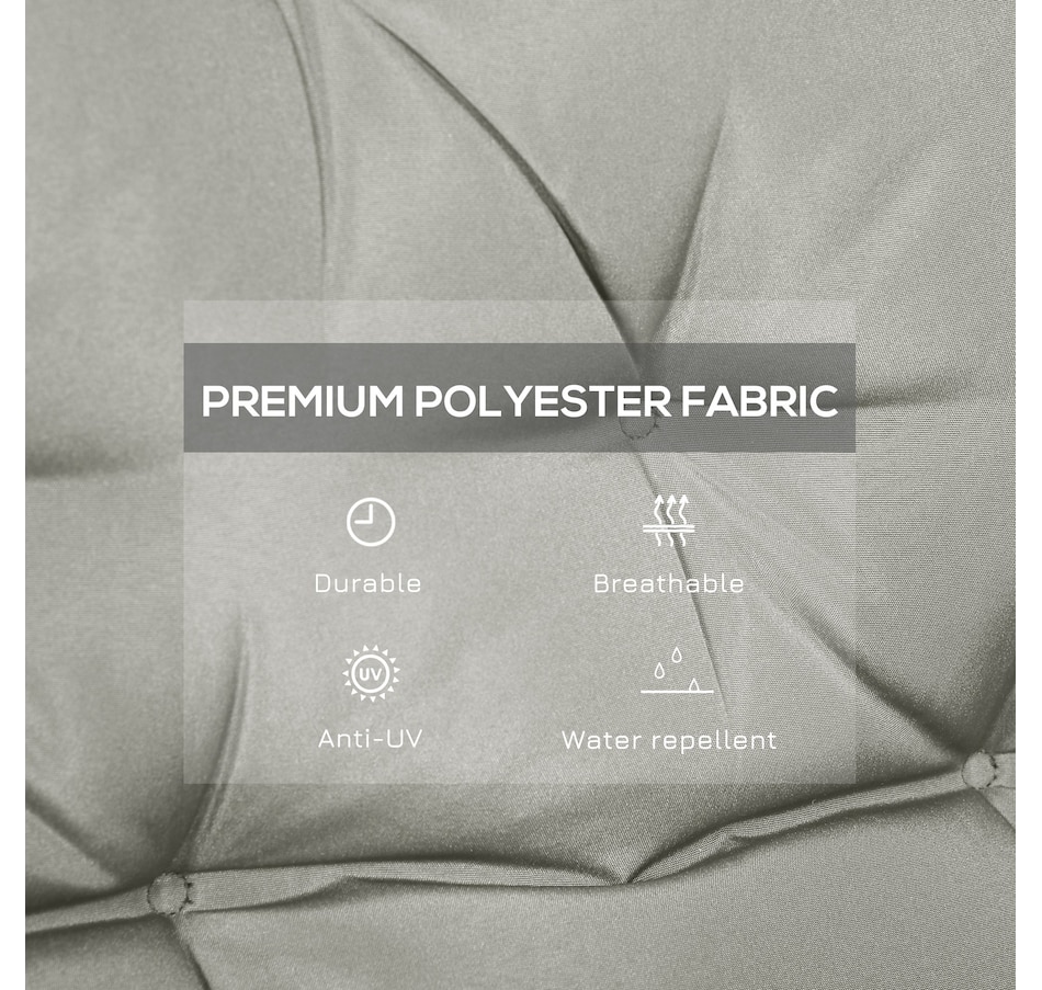 Image 987820_ALTMORE3.jpg, Product 987-820 / Price $54.99, Outsunny Garden Bench Cushion with Backrest, Non-Slip 2 Seater Soft Pad from Outsunny on TSC.ca's Home & Garden department