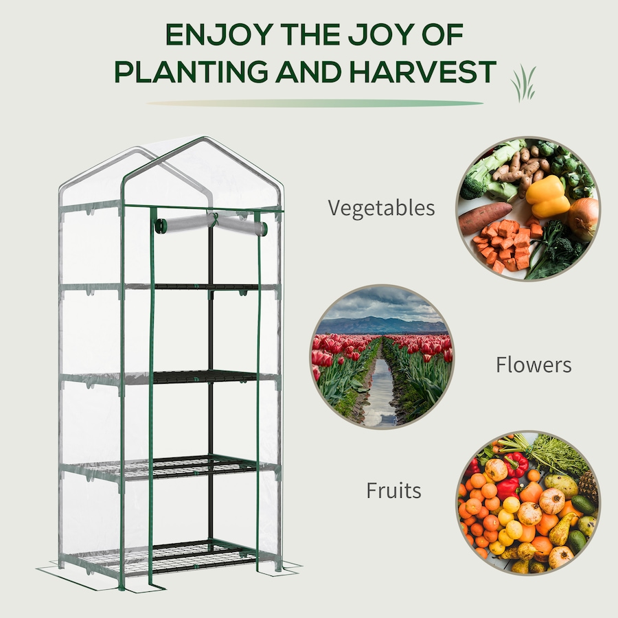 Image 987826_ALTMORE6.jpg, Product 987-826 / Price $49.99, Outsunny Portable Greenhouse with PVC Cover, Outdoor Hot House, Transparent from Outsunny on TSC.ca's Home & Garden department
