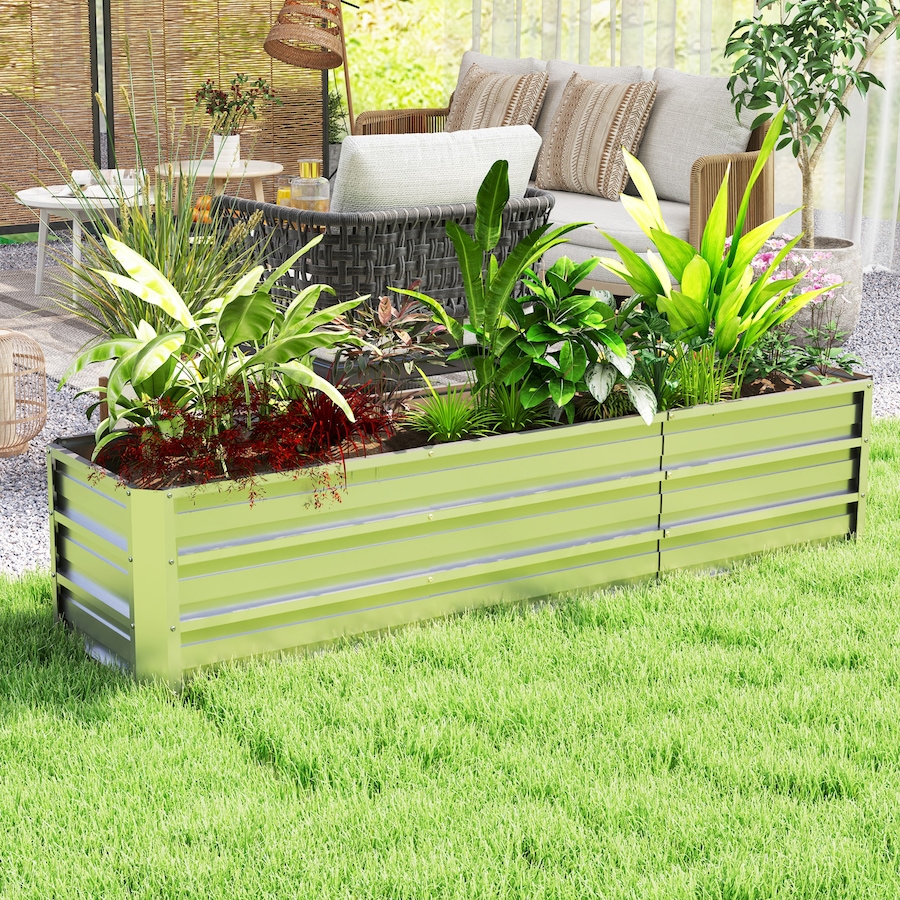 Image 987828_ALTMORE6.jpg, Product 987-828 / Price $74.99, Outsunny 6' x 1.5' x 1.3' Galvanized Raised Garden Bed, Silver from Outsunny on TSC.ca's Home & Garden department