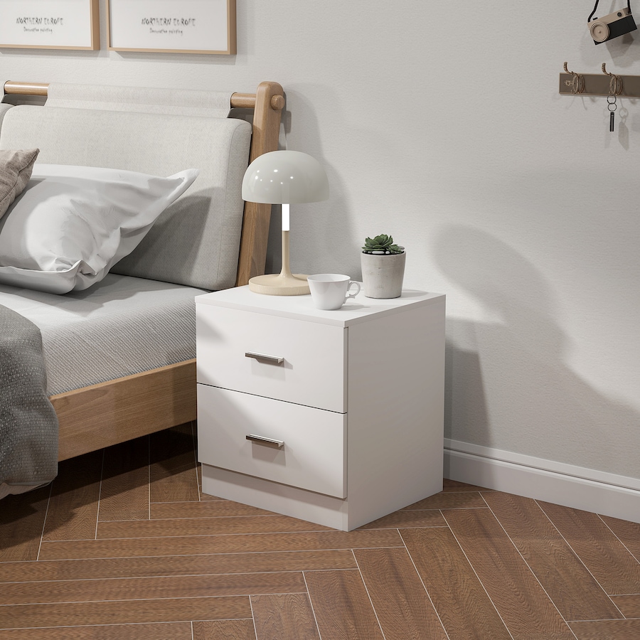 Image 987831_ALTMORE8.jpg, Product 987-831 / Price $90.63, HOMCOM Bedside Table w/ 2 Drawers, Nightstand, Side Storage Cabinet Unit from HOMCOM on TSC.ca's Home & Garden department