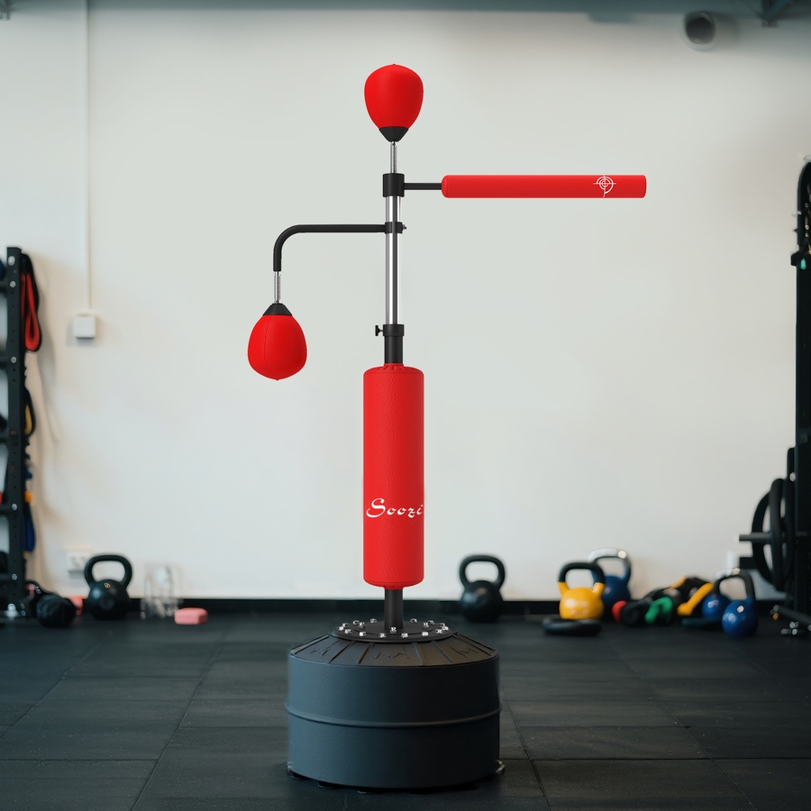 Image 987832_ALTMORE8.jpg, Product 987-832 / Price $184.99, Soozier Standing Punching Bag with 2 Speed Balls, 360° Reflex Bar, Red from Soozier on TSC.ca's Health & Fitness department