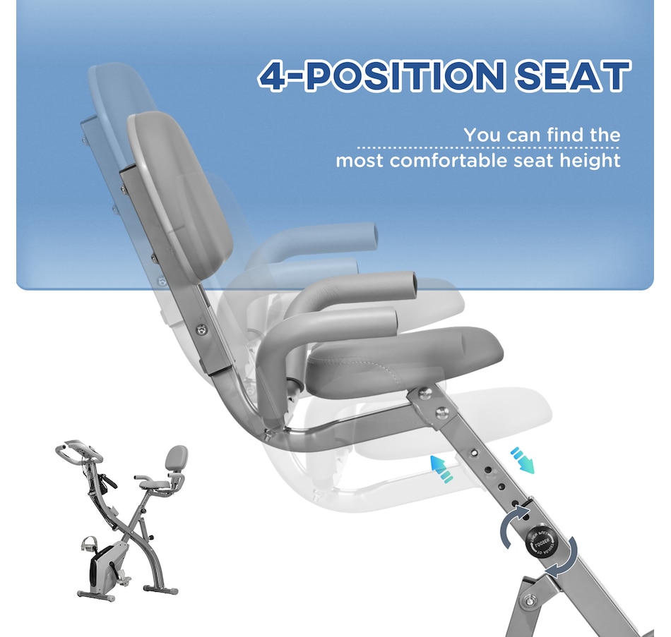Image 987838_ALTMORE4.jpg, Product 987-838 / Price $179.99, Soozier 3 in 1 Folding Exercise Bike w/ 8-Level Magnetic Resistance, Grey from Soozier on TSC.ca's Health & Fitness department