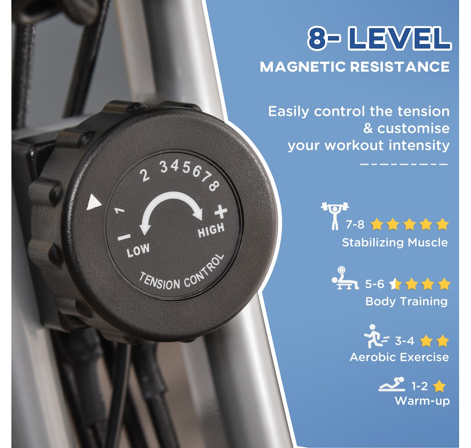 Image 987838_ALTMORE5.jpg, Product 987-838 / Price $179.99, Soozier 3 in 1 Folding Exercise Bike w/ 8-Level Magnetic Resistance, Grey from Soozier on TSC.ca's Health & Fitness department