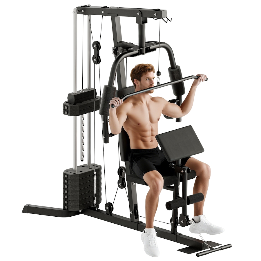 Image 987842.jpg, Product 987-842 / Price $449.99, Multifunction Home Gym Machine with 99lbs Weight Stack, Full Body Workout from Soozier on TSC.ca's Health & Fitness department