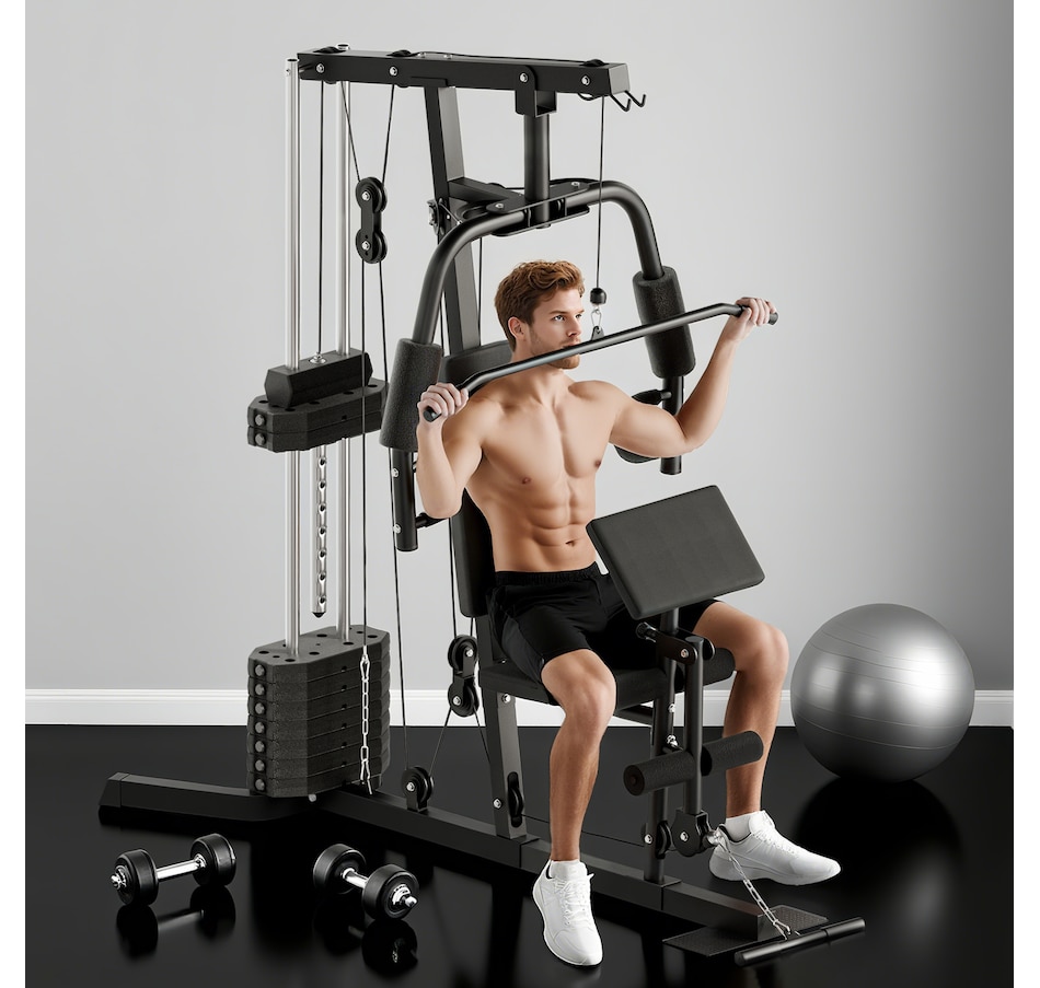 Image 987842_ALTMORE1.jpg, Product 987-842 / Price $439.99, Multifunction Home Gym Machine with 99lbs Weight Stack, Full Body Workout from Soozier on TSC.ca's Health & Fitness department