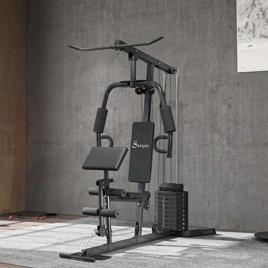 Image 987842_ALTMORE7.jpg, Product 987-842 / Price $449.99, Multifunction Home Gym Machine with 99lbs Weight Stack, Full Body Workout from Soozier on TSC.ca's Health & Fitness department