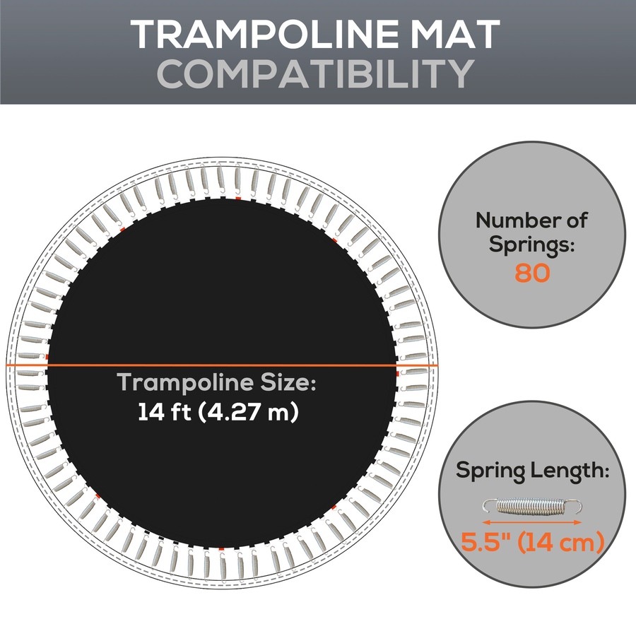 Image 987845_ALTMORE3.jpg, Product 987-845 / Price $64.99, Soozier Trampoline Mat with 80 V-Hooks, Fits 14' Trampoline, Black from Soozier on TSC.ca's Health & Fitness department