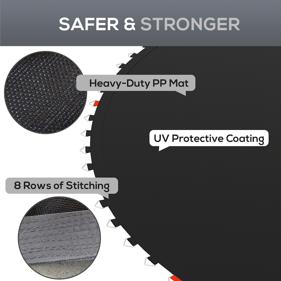Image 987845_ALTMORE4.jpg, Product 987-845 / Price $64.99, Soozier Trampoline Mat with 80 V-Hooks, Fits 14' Trampoline, Black from Soozier on TSC.ca's Health & Fitness department