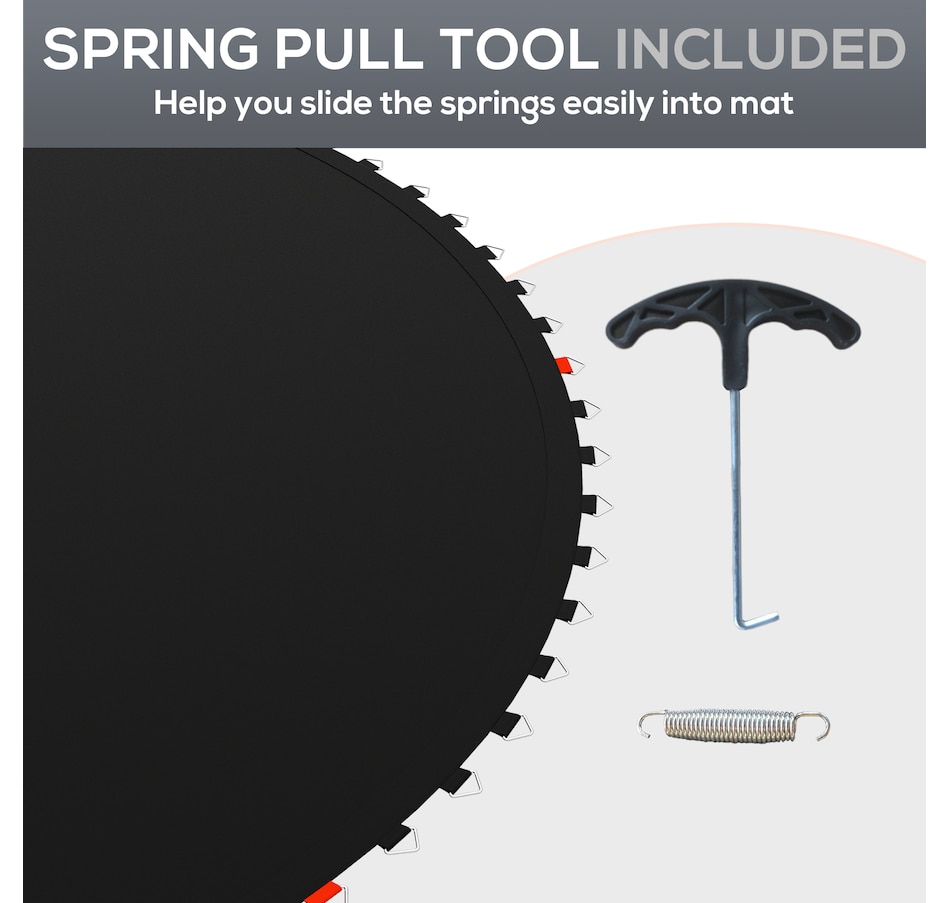 Image 987845_ALTMORE5.jpg, Product 987-845 / Price $74.99, Soozier Trampoline Mat with 80 V-Hooks, Fits 14' Trampoline, Black from Soozier on TSC.ca's Health & Fitness department