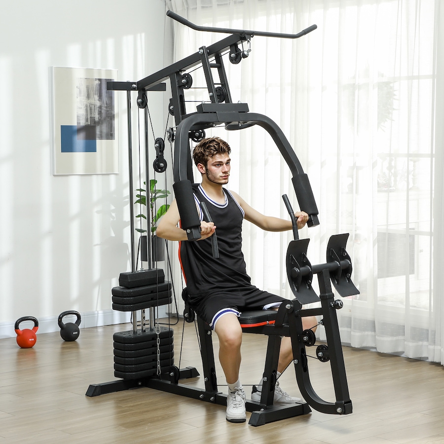 Image 987846_ALTMORE1.jpg, Product 987-846 / Price $399.99, Soozier Multi-Functional Home Gym Workout Equipment with Leg Press Machine from Soozier on TSC.ca's Health & Fitness department