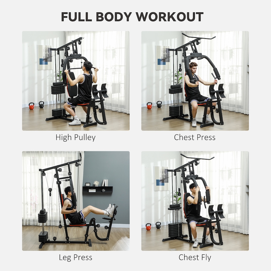 Image 987846_ALTMORE3.jpg, Product 987-846 / Price $399.99, Soozier Multi-Functional Home Gym Workout Equipment with Leg Press Machine from Soozier on TSC.ca's Health & Fitness department