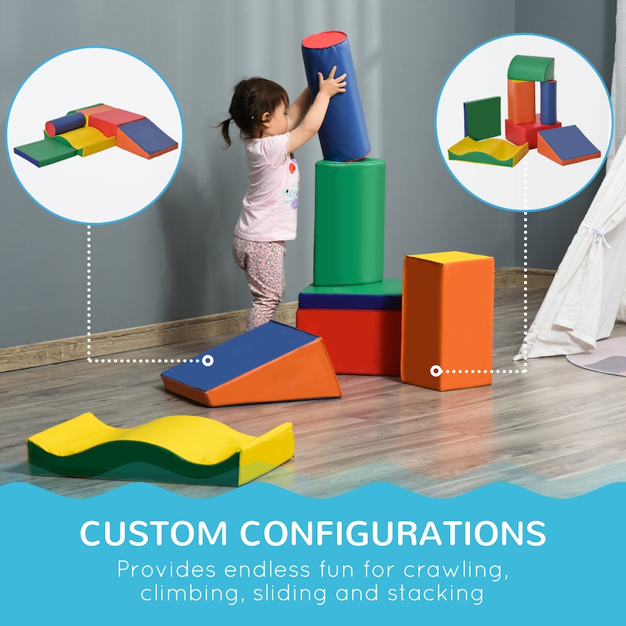 Image 987849_ALTMORE4.jpg, Product 987-849 / Price $109.99, Soozier 7-piece Soft Play, Kids Climbing Activity Soft Play Equipment from Soozier on TSC.ca's Home & Garden department
