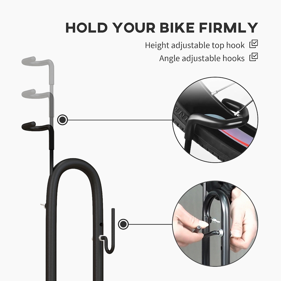 Image 987856_ALTMORE5.jpg, Product 987-856 / Price $44.99, Soozier Vertical & Horizontal Bike Rack Fits 24"-29" and 700c Bikes from Soozier on TSC.ca's Home & Garden department