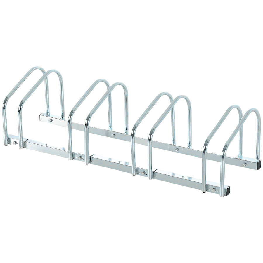 Image 987857.png, Product 987-857 / Price $63.99, Soozier 4-Bike Bicycle Floor Parking Rack Cycling Storage Stand Silver from Soozier on TSC.ca's Home & Garden department