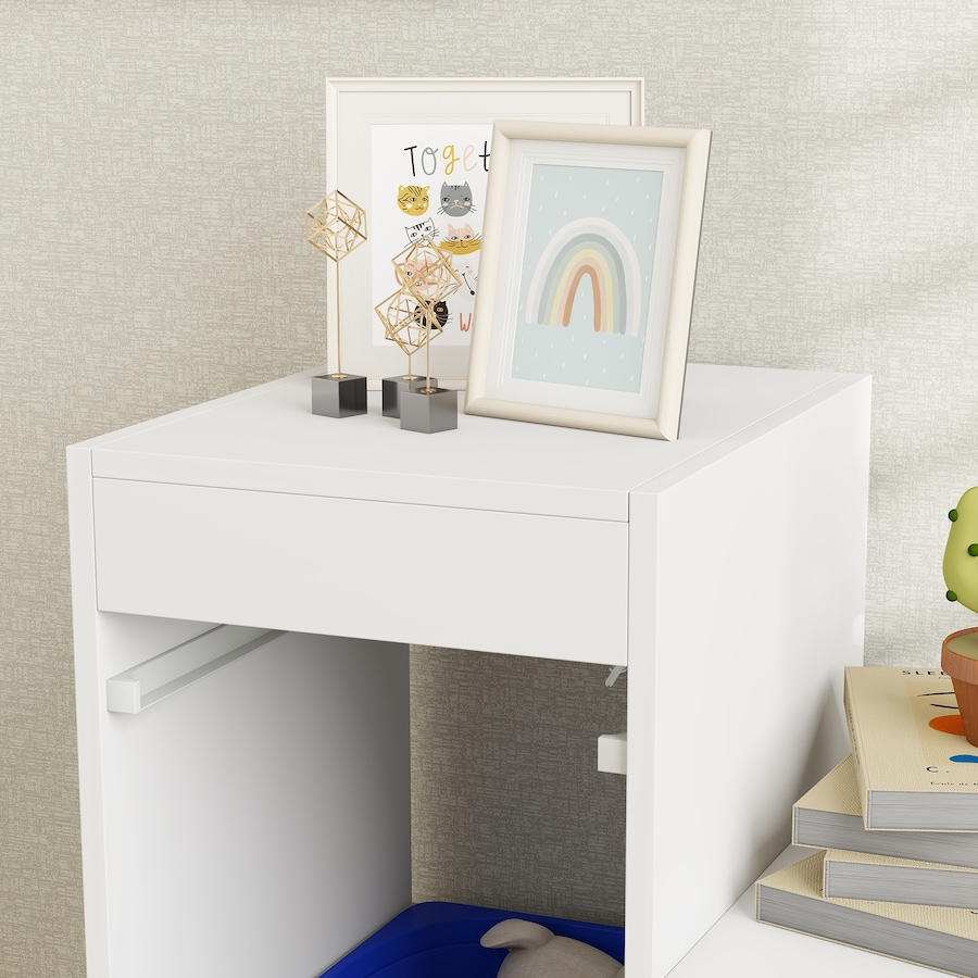 Image 987870_ALTMORE8.jpg, Product 987-870 / Price $159.99, Qaba Toy Storage Organizer Kids Bookshelf with 6 Plastic Bins, Yellow & Blue from Qaba on TSC.ca's Home & Garden department