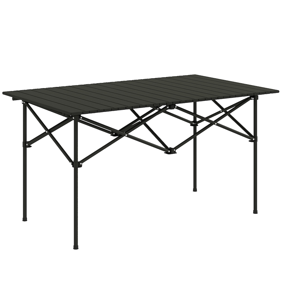 Image 987879.jpg, Product 987-879 / Price $54.99, Outsunny Folding Camping Table with Roll up Top and Carry Bag, Black from Outsunny on TSC.ca's Health & Fitness department