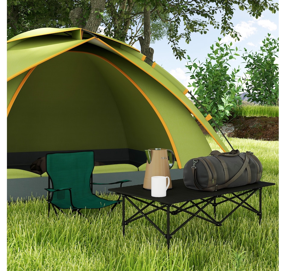 Image 987879_ALTMORE1.jpg, Product 987-879 / Price $54.99, Outsunny Folding Camping Table with Roll up Top and Carry Bag, Black from Outsunny on TSC.ca's Health & Fitness department