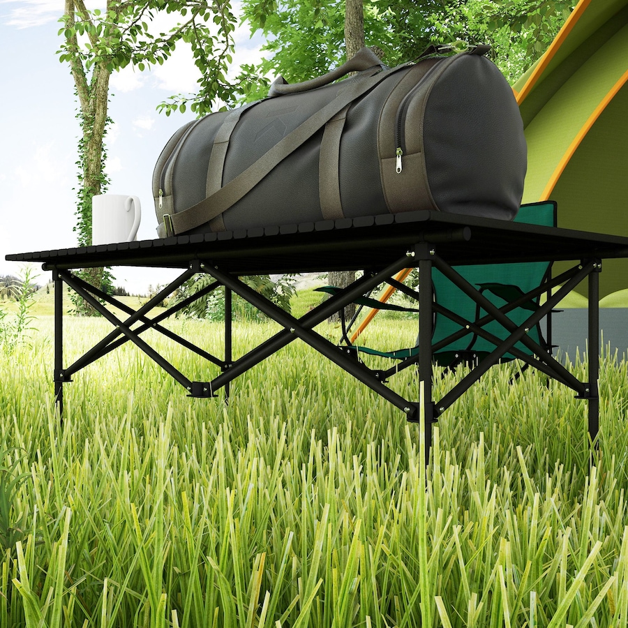 Image 987879_ALTMORE8.jpg, Product 987-879 / Price $54.99, Outsunny Folding Camping Table with Roll up Top and Carry Bag, Black from Outsunny on TSC.ca's Health & Fitness department