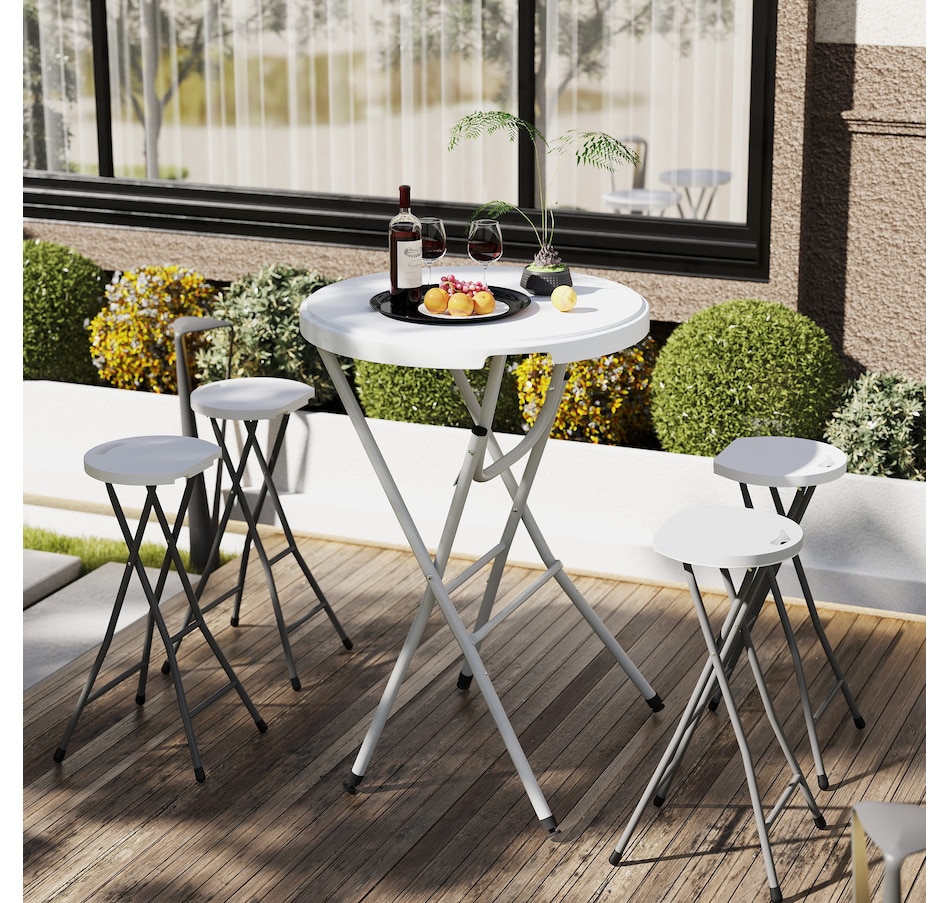 Image 987887_ALTMORE1.jpg, Product 987-887 / Price $99.99, Outsunny 31.5" Outdoor Bar Table, Bar Height Folding Table with HDPE Top from Outsunny on TSC.ca's Home & Garden department