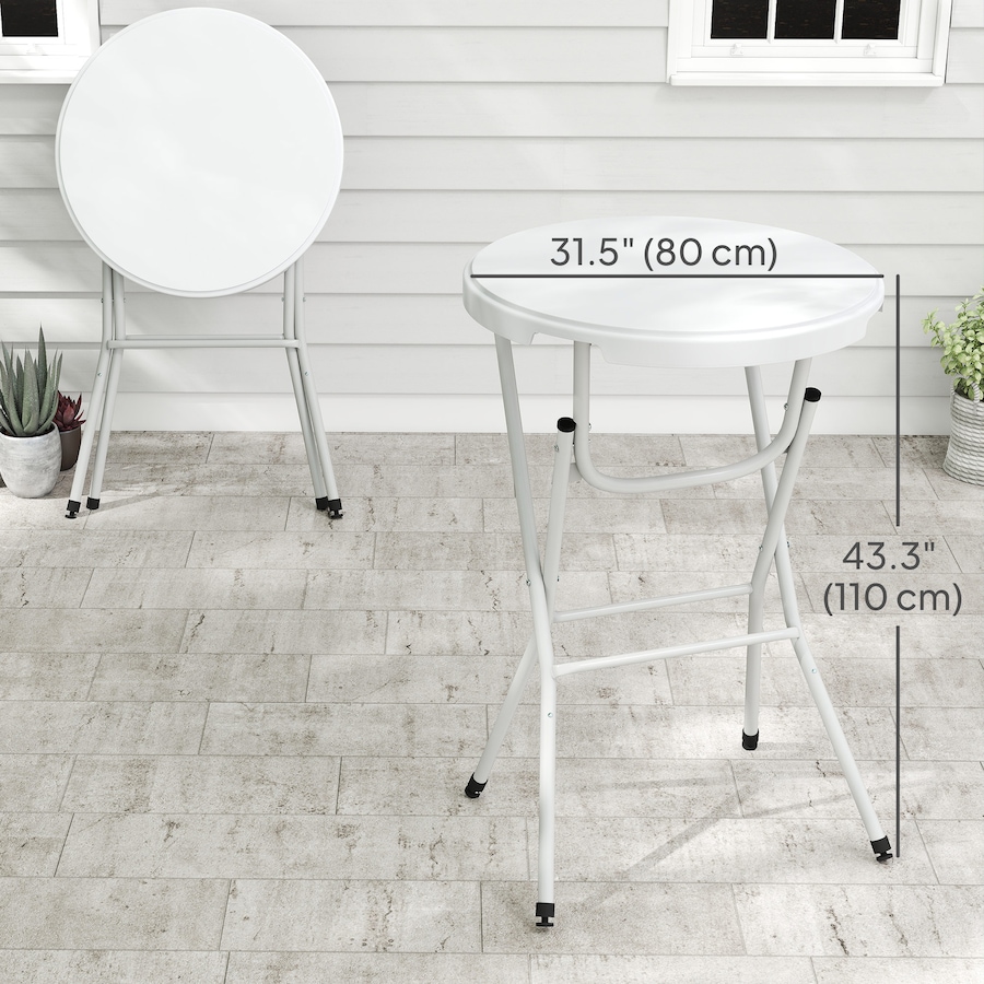 Image 987887_ALTMORE2.jpg, Product 987-887 / Price $113.99, Outsunny 31.5" Outdoor Bar Table, Bar Height Folding Table with HDPE Top from Outsunny on TSC.ca's Home & Garden department