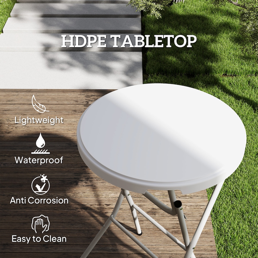 Image 987887_ALTMORE4.jpg, Product 987-887 / Price $113.99, Outsunny 31.5" Outdoor Bar Table, Bar Height Folding Table with HDPE Top from Outsunny on TSC.ca's Home & Garden department