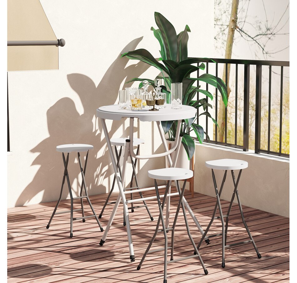 Image 987887_ALTMORE7.jpg, Product 987-887 / Price $99.99, Outsunny 31.5" Outdoor Bar Table, Bar Height Folding Table with HDPE Top from Outsunny on TSC.ca's Home & Garden department