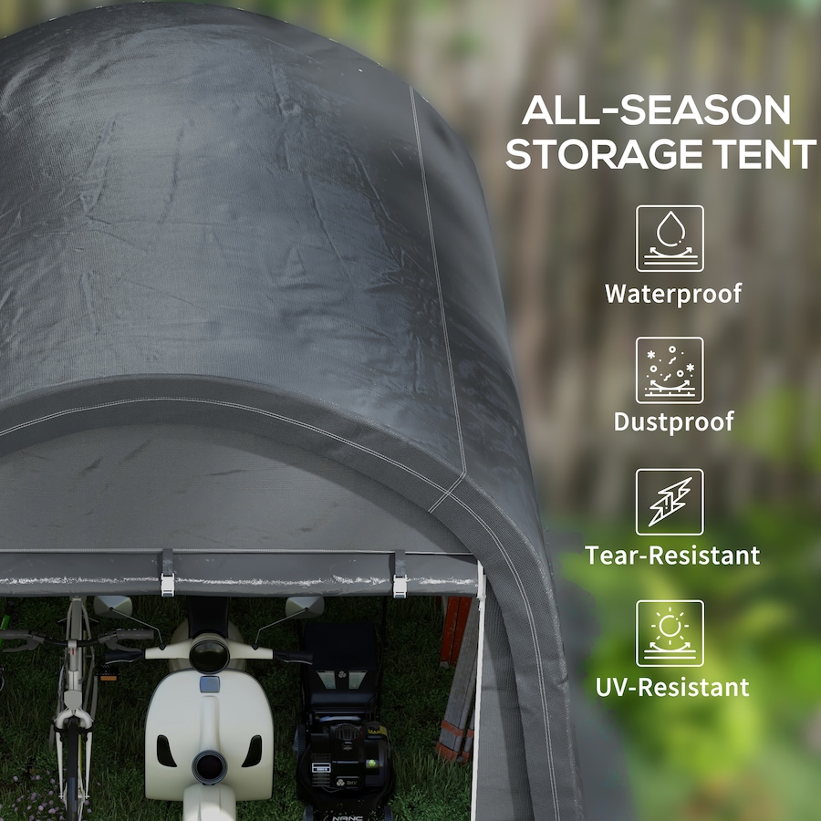 Image 987897_ALTMORE3.jpg, Product 987-897 / Price $299.00, Outsunny 10'x10' Outdoor Storage Shed, Waterproof Heavy Duty Portable Shed from Outsunny on TSC.ca's Home & Garden department