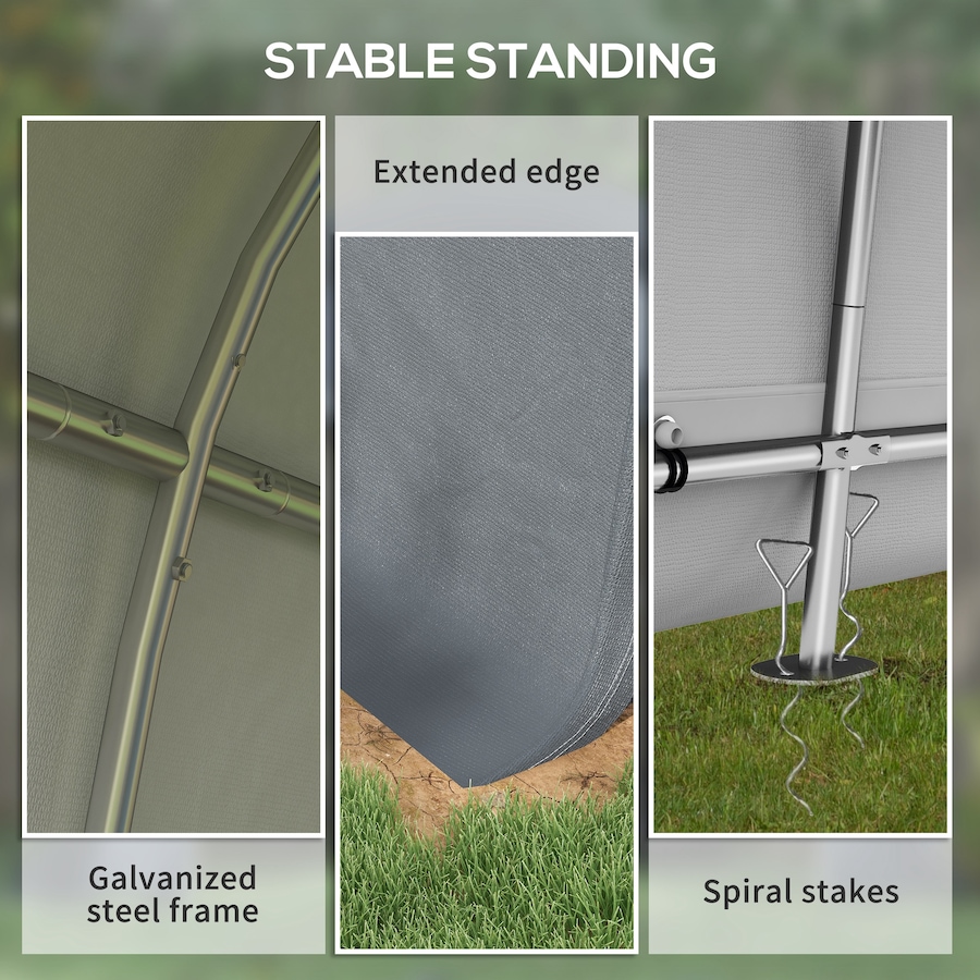 Image 987897_ALTMORE4.jpg, Product 987-897 / Price $299.00, Outsunny 10'x10' Outdoor Storage Shed, Waterproof Heavy Duty Portable Shed from Outsunny on TSC.ca's Home & Garden department