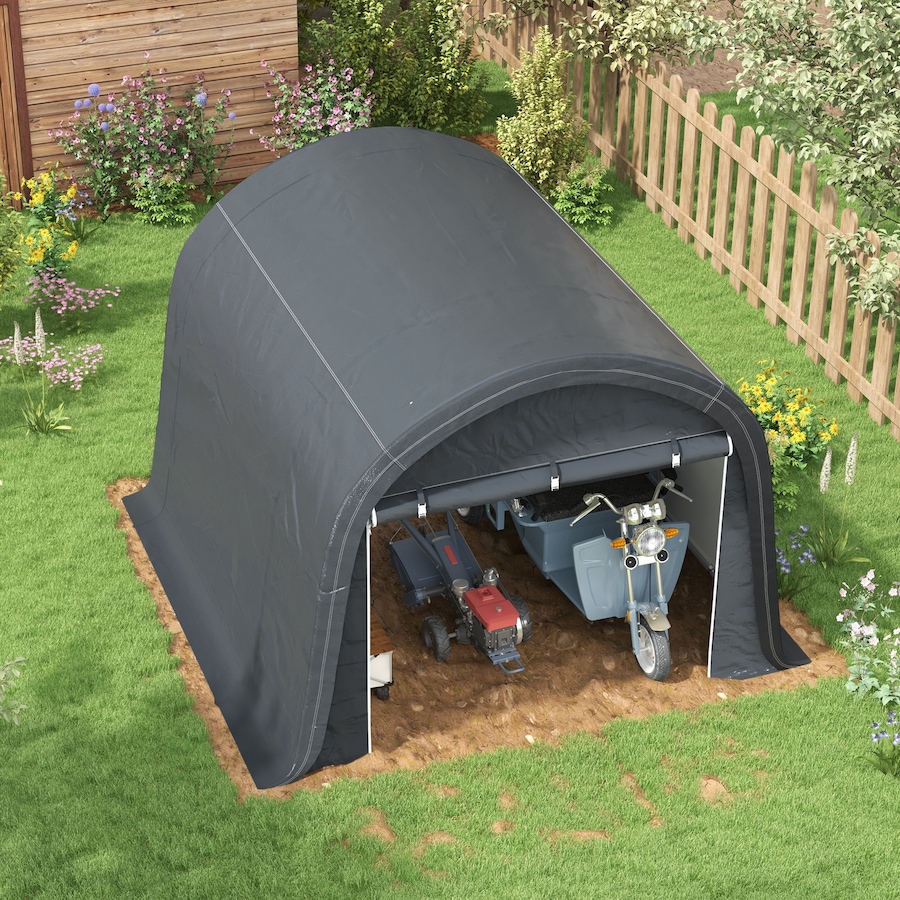 Image 987897_ALTMORE7.jpg, Product 987-897 / Price $299.00, Outsunny 10'x10' Outdoor Storage Shed, Waterproof Heavy Duty Portable Shed from Outsunny on TSC.ca's Home & Garden department