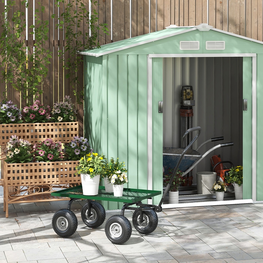 Image 987908_ALTMORE11.jpg, Product 987-908 / Price $106.99, Outsunny Heavy Duty Garden Wagon Cart, 330 lbs Capacity, Black from Outsunny on TSC.ca's Home & Garden department