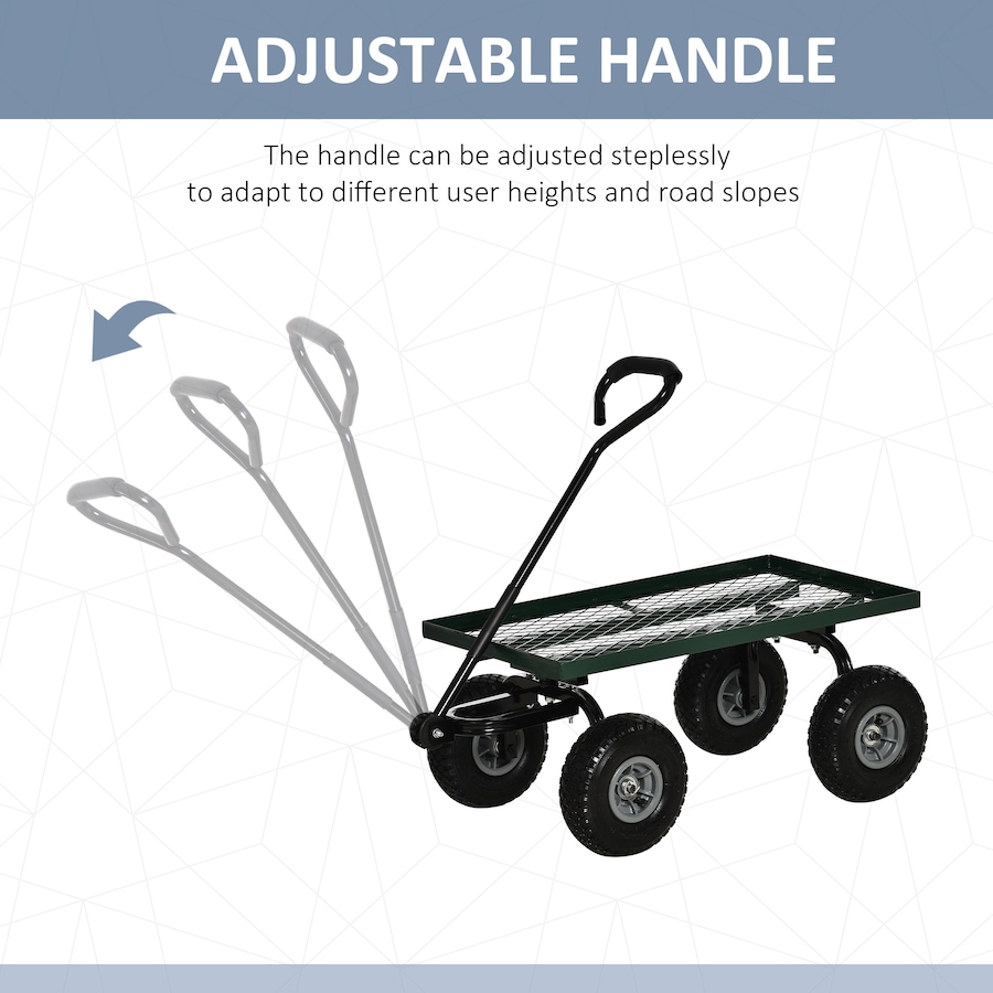 Image 987908_ALTMORE3.jpg, Product 987-908 / Price $106.99, Outsunny Heavy Duty Garden Wagon Cart, 330 lbs Capacity, Black from Outsunny on TSC.ca's Home & Garden department