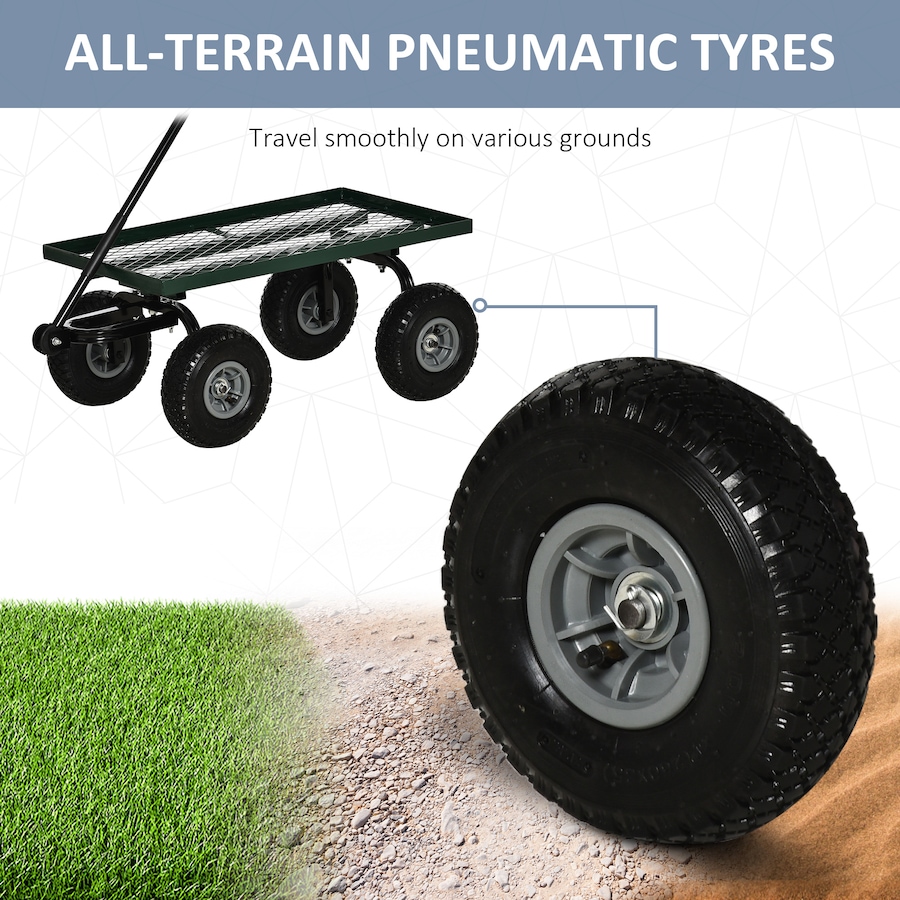 Image 987908_ALTMORE4.jpg, Product 987-908 / Price $106.99, Outsunny Heavy Duty Garden Wagon Cart, 330 lbs Capacity, Black from Outsunny on TSC.ca's Home & Garden department