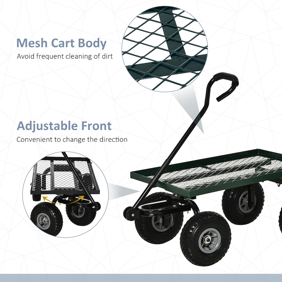 Image 987908_ALTMORE5.jpg, Product 987-908 / Price $106.99, Outsunny Heavy Duty Garden Wagon Cart, 330 lbs Capacity, Black from Outsunny on TSC.ca's Home & Garden department