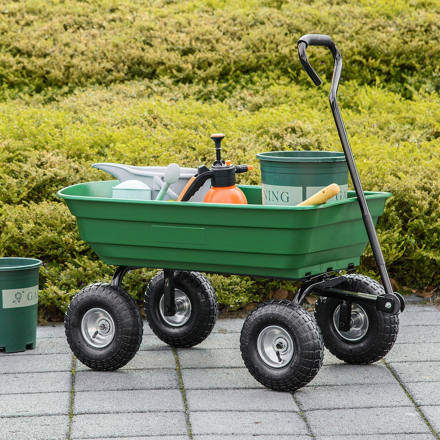 Image 987923_ALTMORE1.jpg, Product 987-923 / Price $108.30, Outsunny Steel Garden Cart with Handle and 10" Pneumatic Tires from Outsunny on TSC.ca's Home & Garden department