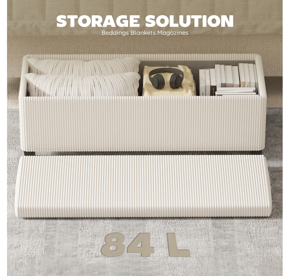 Image 987927_ALTMORE13.jpg, Product 987-927 / Price $119.99 - $129.99, HOMCOM 44 Inches Storage Ottoman Bench with Lid, Legs, Foot Rest from HOMCOM on TSC.ca's Home & Garden department