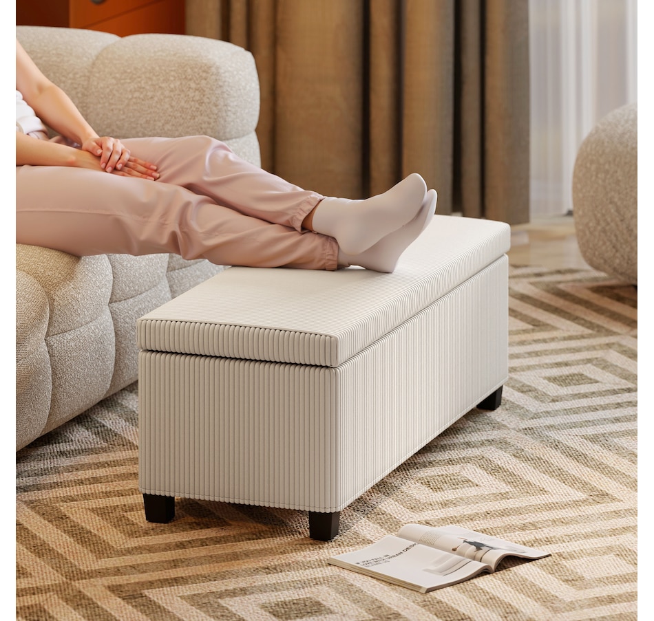 Image 987927_ALTMORE15.jpg, Product 987-927 / Price $119.99 - $129.99, HOMCOM 44 Inches Storage Ottoman Bench with Lid, Legs, Foot Rest from HOMCOM on TSC.ca's Home & Garden department