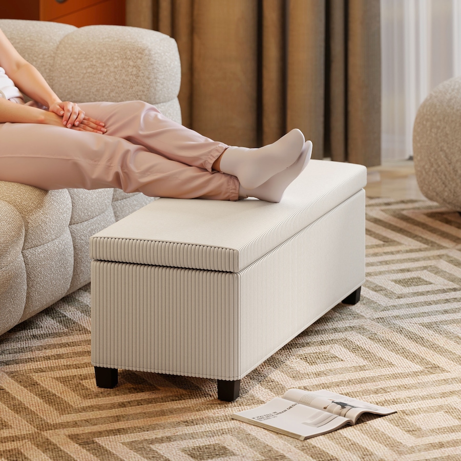 Image 987927_ALTMORE15.jpg, Product 987-927 / Price $116.39 - $119.30, HOMCOM 44 Inches Storage Ottoman Bench with Lid, Legs, Foot Rest from HOMCOM on TSC.ca's Home & Garden department
